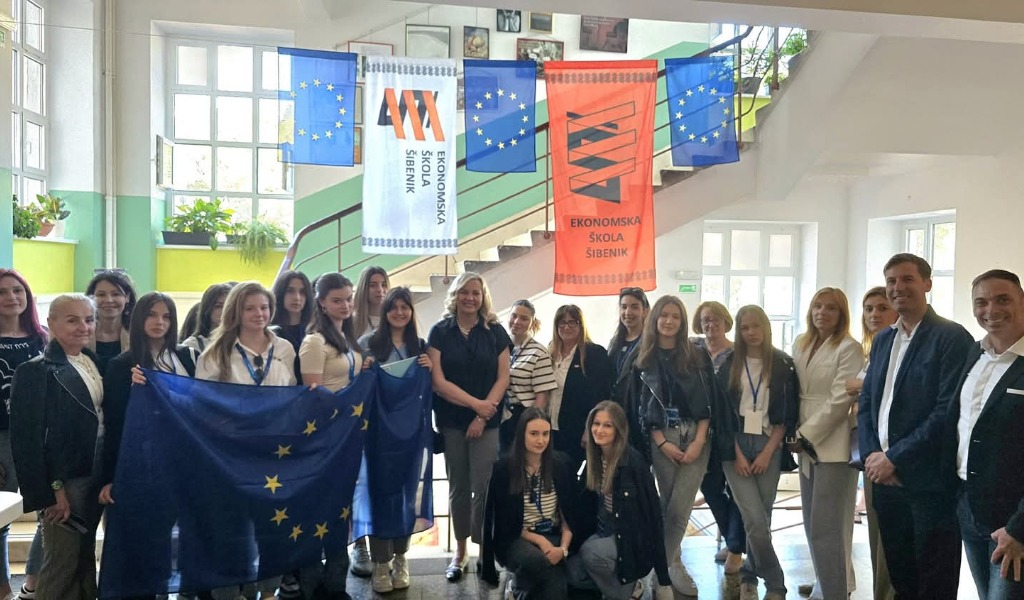 Posjet zastupnice u Europskom parlamentu Ekonomskoj školi Šibenik