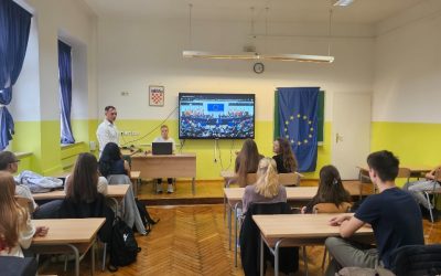 Učenici junior ambasadori pratili govor predsjednice Ursule von der Leyen o stanju Unije 2025.