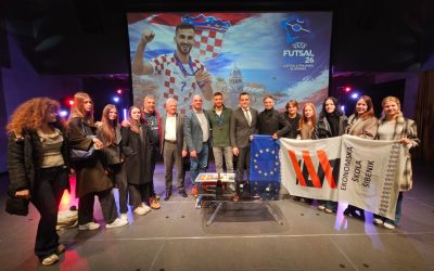 Učenici Ekonomske škole Šibenik na svečanom prijemu u čast Franca Jelovčića